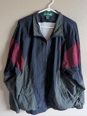 Vintage Knights of Round Table 90s Colorblock Windbreaker Jacket Y2K Size Large